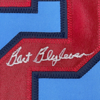 Framed Autographed/Signed Bert Blyleven 35x39 Minnesota Light Blue Baseball Jersey JSA COA