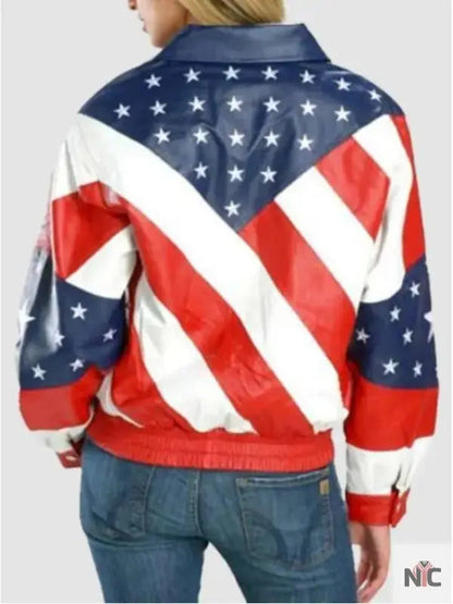 Beyonce Michael Hoban American Flag Jacket