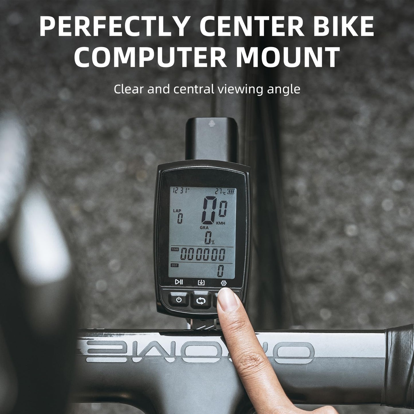 ROCKBROS Bike Aluminum Computer Mount  compatible with Garmin, Wahoo, Bryton, and GoPro