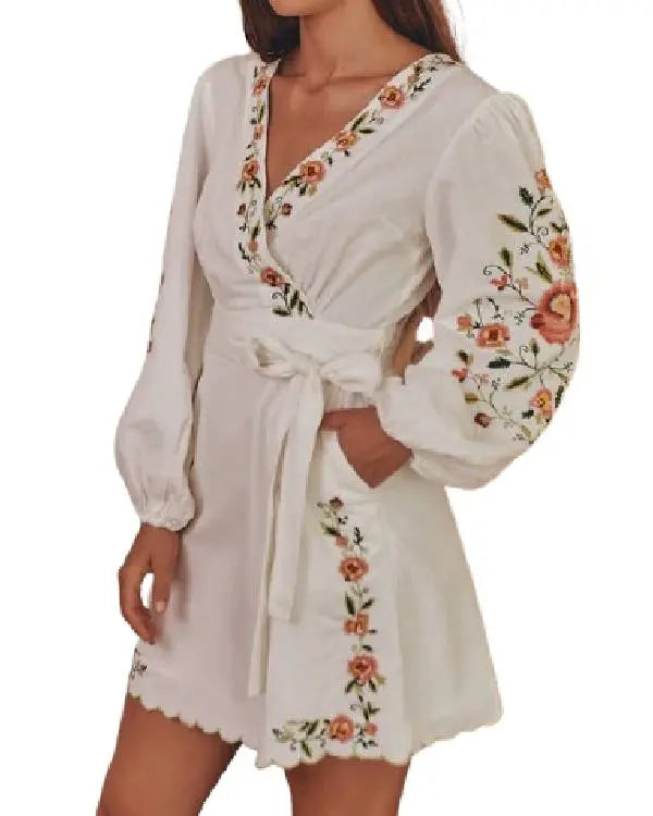 Billion Dollar Playground White Floral Dress