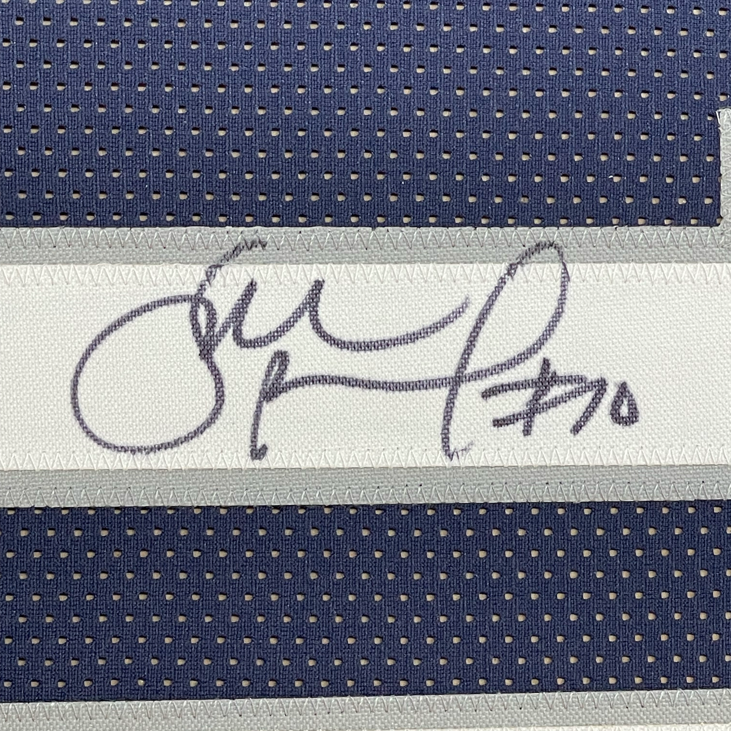 Framed Autographed/Signed Sue Bird 35x39 UConn Connecticut Blue College Basketball Jersey JSA COA