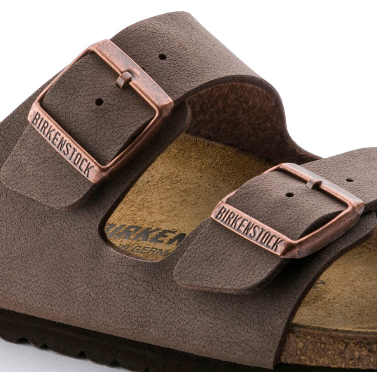 Birkenstock Arizona Birkibuc Mocha Sandals - Mocha, Narrow