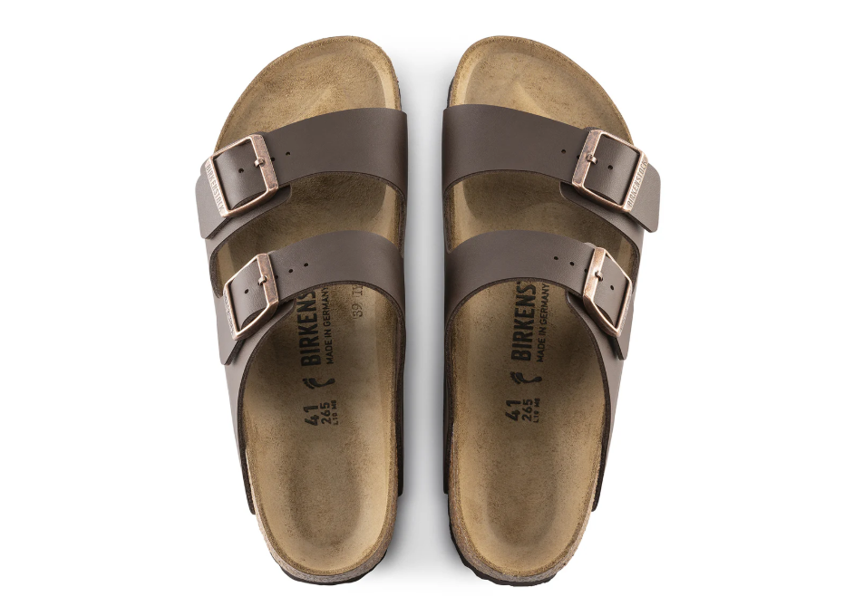 Birkenstock Arizona Birko-Flor Dark Brown Sandals - Brown, Regular