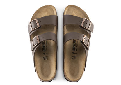Birkenstock Arizona Birko-Flor Dark Brown Sandals - Brown, Regular