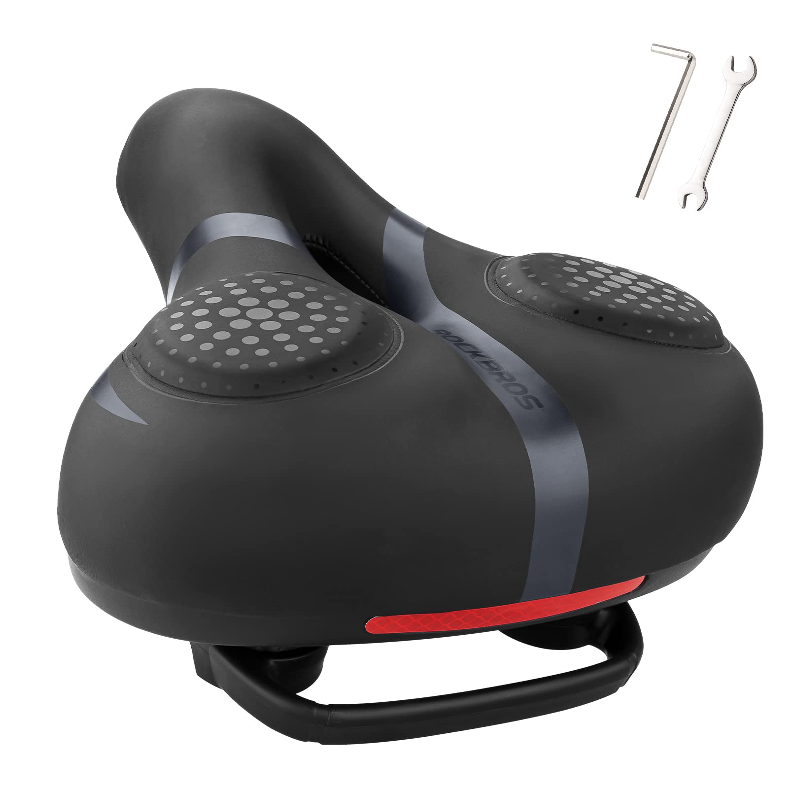 ROCKBROS Comfort Gel Bike Seat Breathable Waterproof Saddle Cruiser/Mountain/Fat Bikes - Triathlete Store