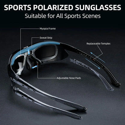 ROCKBROS Polarized Sports Sunglasses UV Protection Cycling Glasses