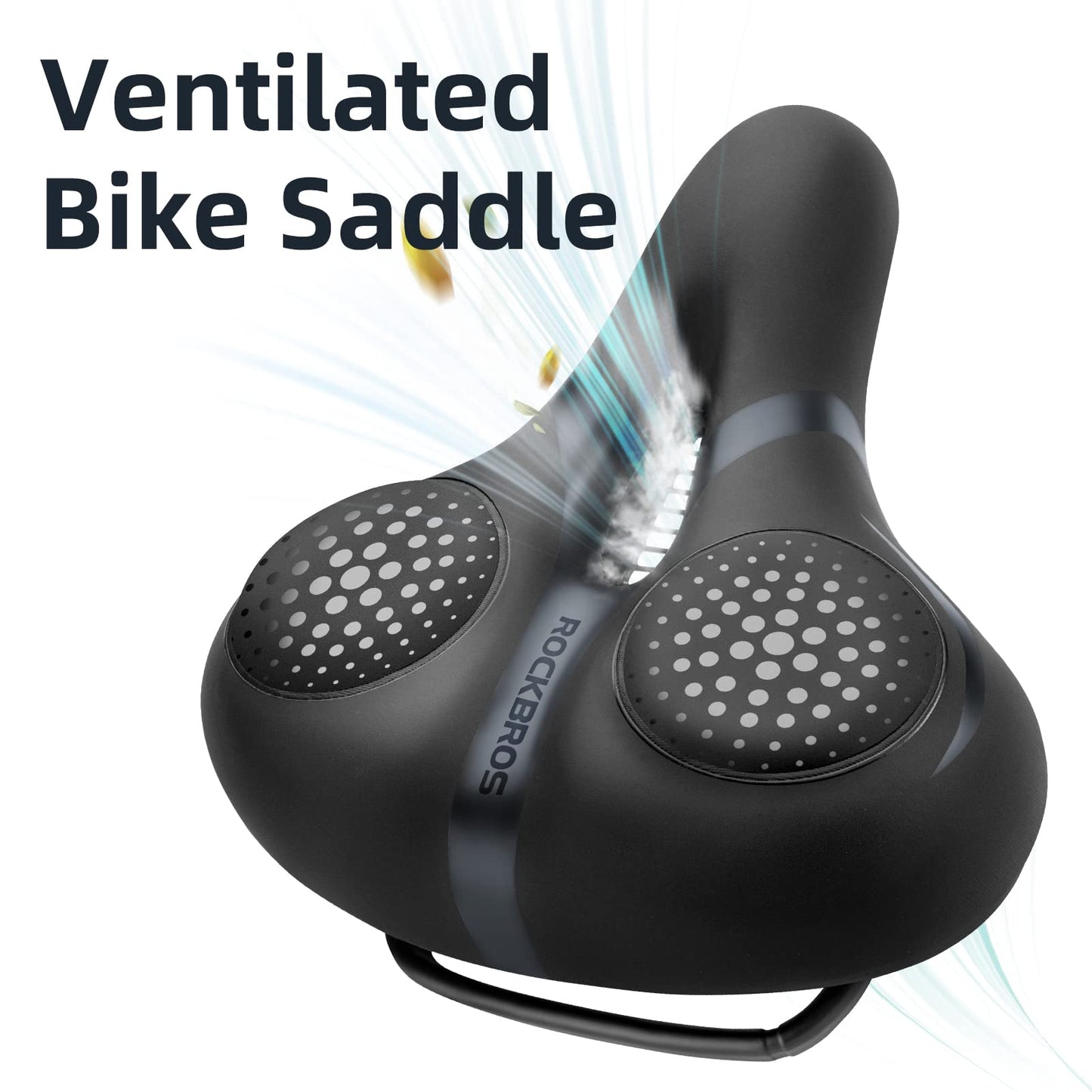 ROCKBROS Comfort Gel Bike Seat Breathable Waterproof Saddle Cruiser/Mountain/Fat Bikes - Triathlete Store