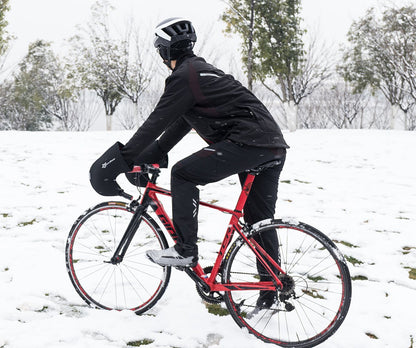 ROCKBROS Men's Winter Cycling Jacket for 5–32°F Thermal Windproof for Biking, Running, Hiking
