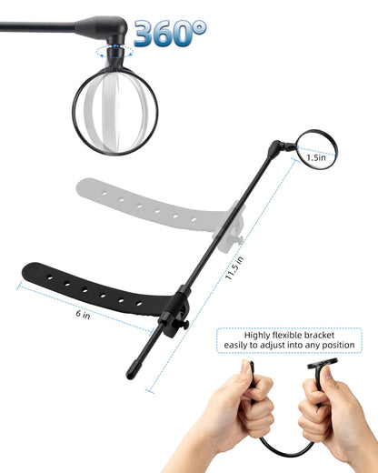 ROCKBROS Bike Helmet Mirror Detachable Fixing Way ycling Mirror