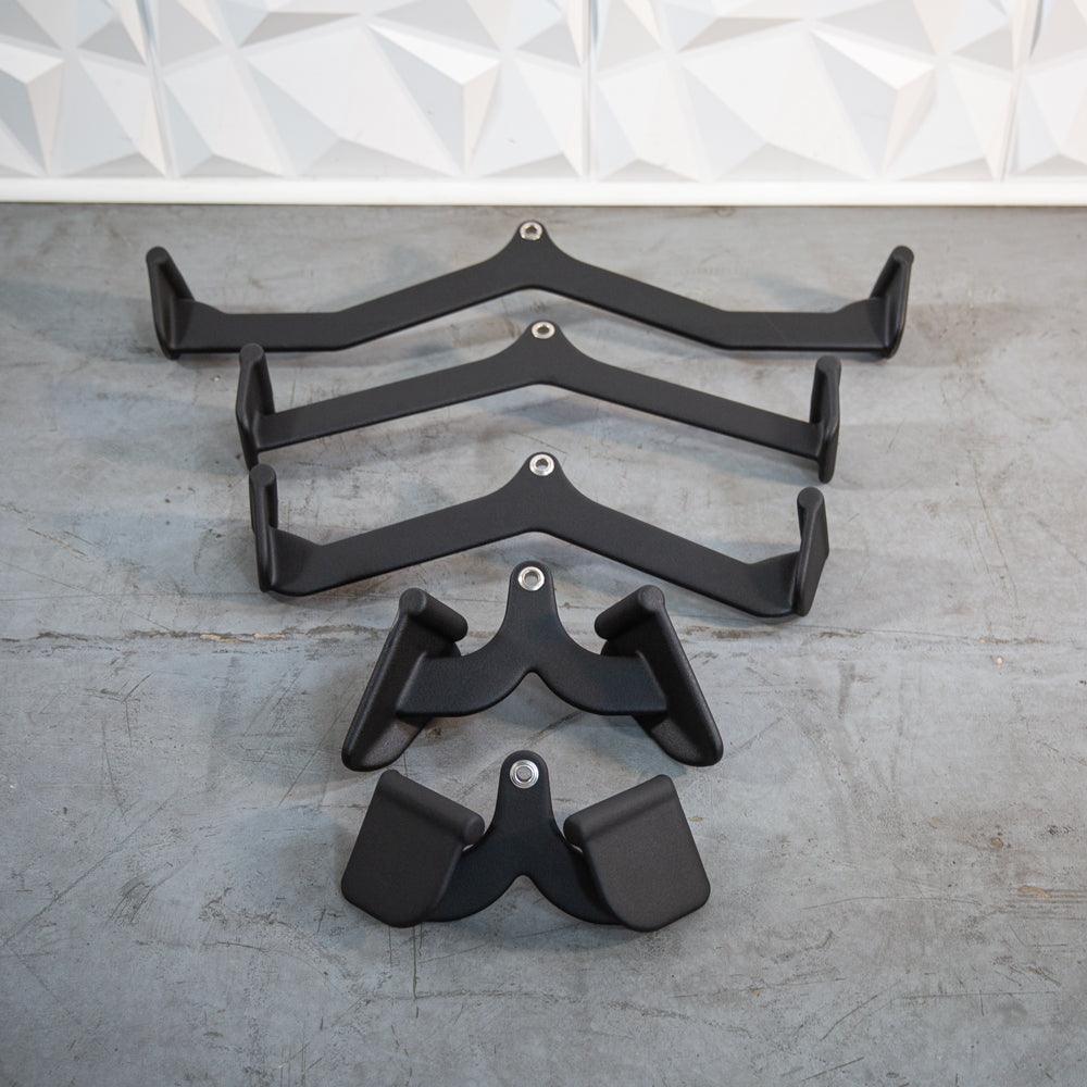 Functional Grip Cable Attachment Kit - Black - Ergonomic Grip - Muscle D Fitness