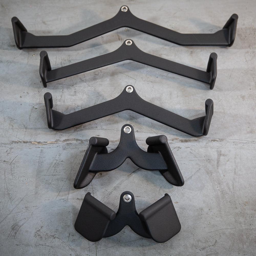 Functional Grip Cable Attachment Kit - Black - Ergonomic Grip - Muscle D Fitness