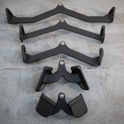 Functional Grip Cable Attachment Kit - Black - Ergonomic Grip - Muscle D Fitness