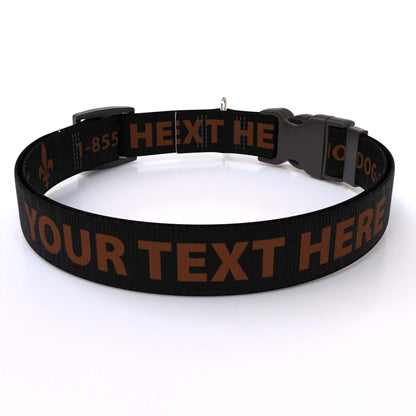 Personalized Solid Colored Side Release Collar