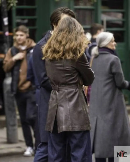 Black Doves 2024 Keira Knightley Leather Jacket