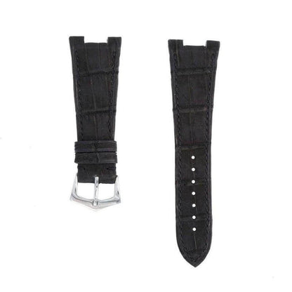 Black Nubuck Alligator Strap Patek Philippe Compatible
