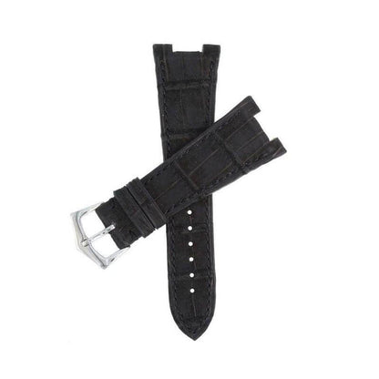 Black Nubuck Alligator Strap Patek Philippe Compatible