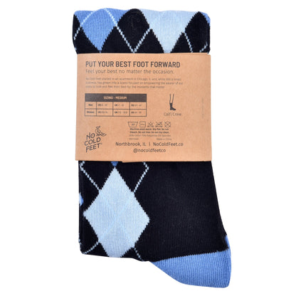 Black and Blue Argyle Socks - Triathlete Store