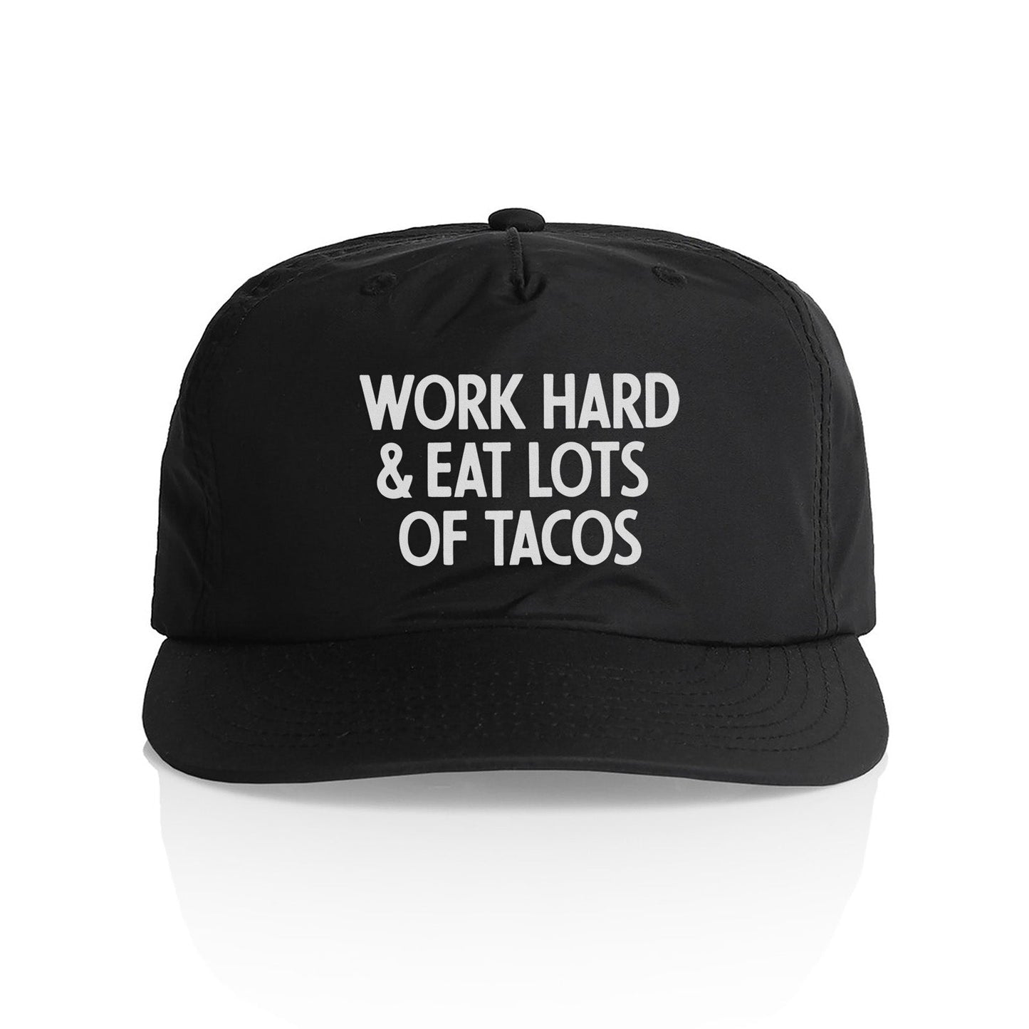 Work Hard & Eat Tacos Nylon Snapback