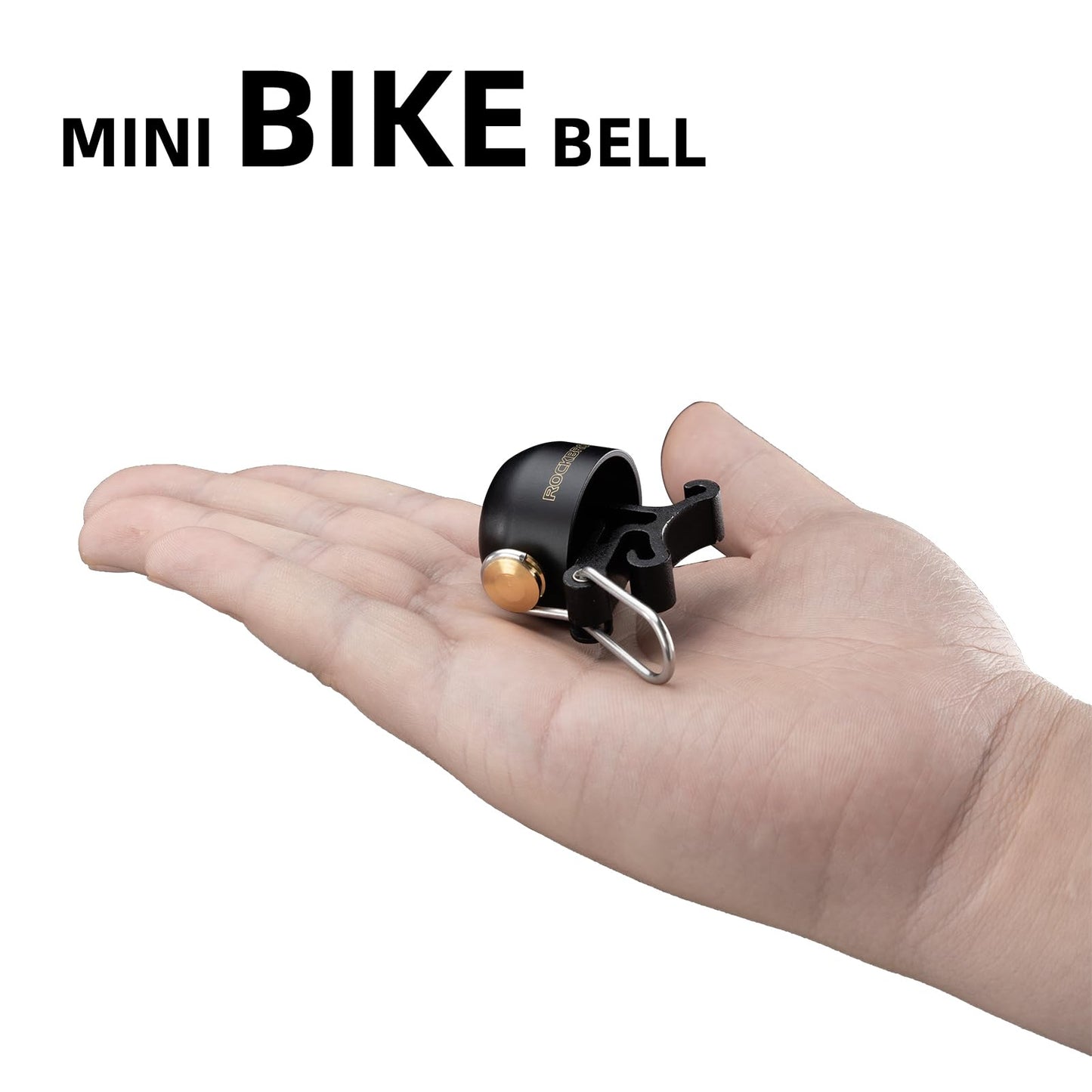 ROCKBROS 100dB Bike Bell, Loud Bicycle Bell for Adults & Kids, Fits 0.87-1.34in Handlebars