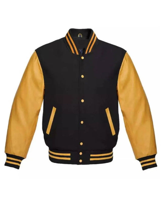 Black And Gold Varsity Jacket