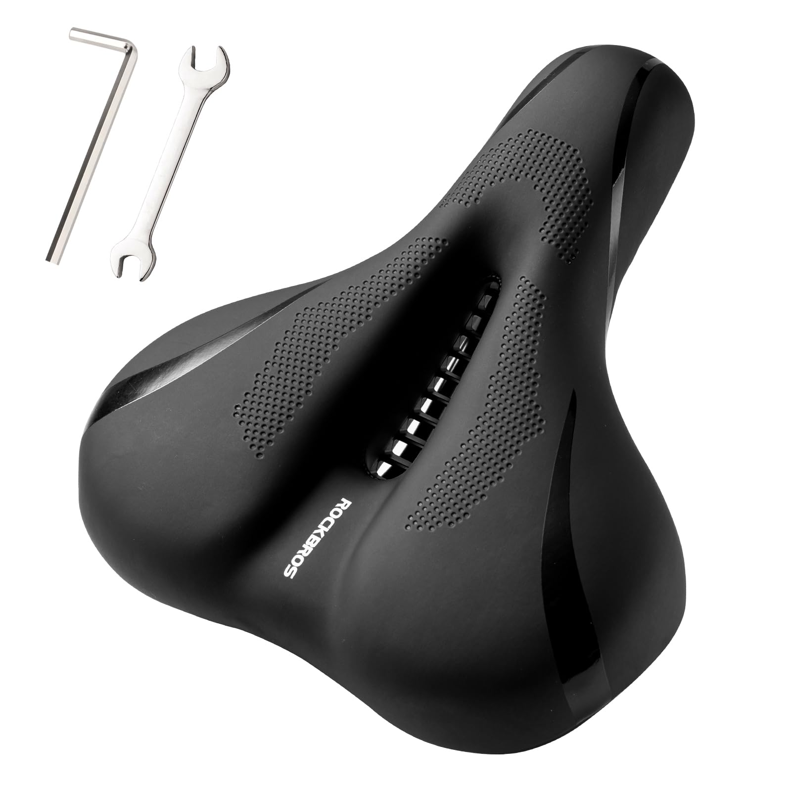 ROCKBROS Comfort Gel Bike Seat Breathable Waterproof Saddle Cruiser/Mountain/Fat Bikes - Triathlete Store