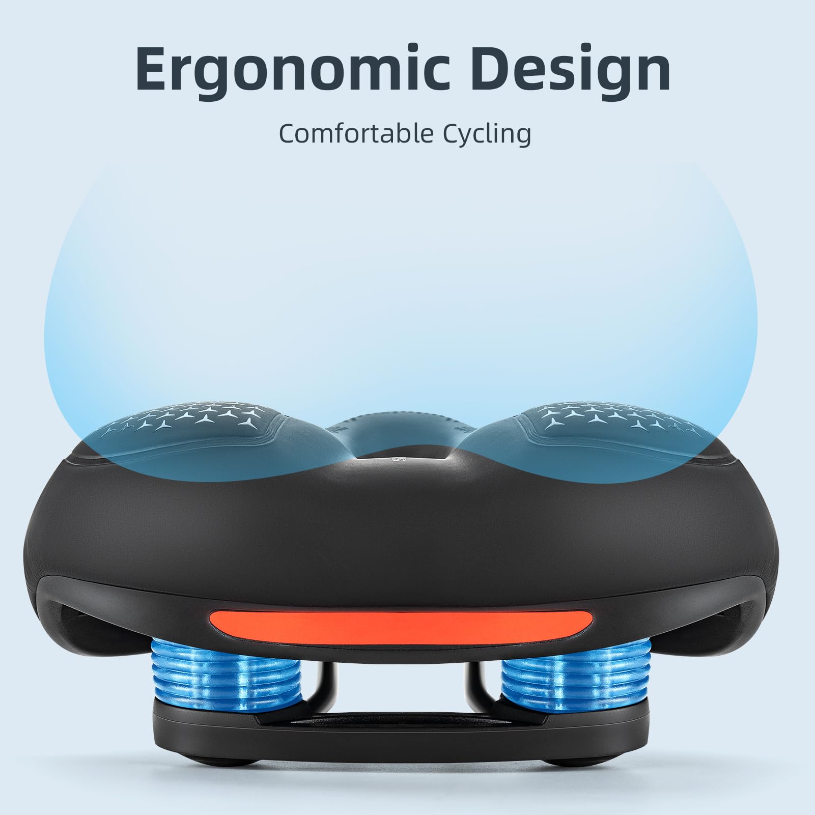 ROCKBROS Comfort Gel Bike Seat Breathable Waterproof Saddle Cruiser/Mountain/Fat Bikes - Triathlete Store