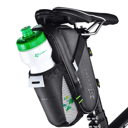 Waterproof Bike Saddle Bag with Bottle Holder