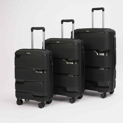 Black Hardcase Roller Luggage Set (28', 24' and 20')