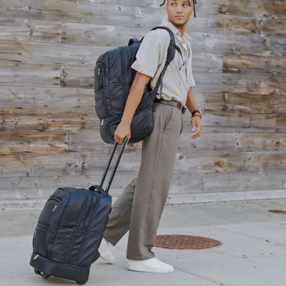 Black Leather Patented Carry-on Bag (XL Design) (Only 300 Made)