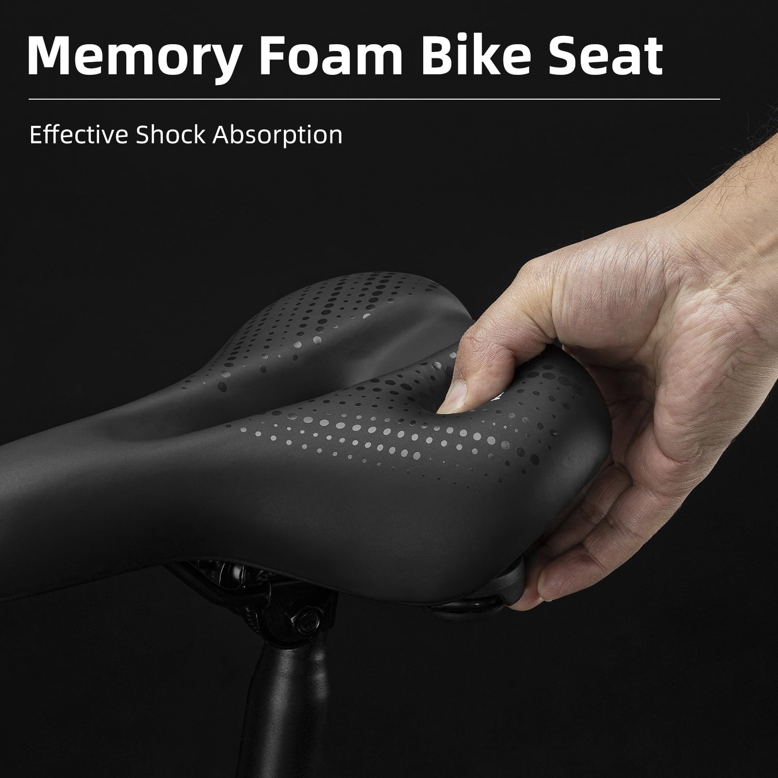 ROCKBROS Comfort Gel Bike Seat Breathable Waterproof Saddle Cruiser/Mountain/Fat Bikes - Triathlete Store
