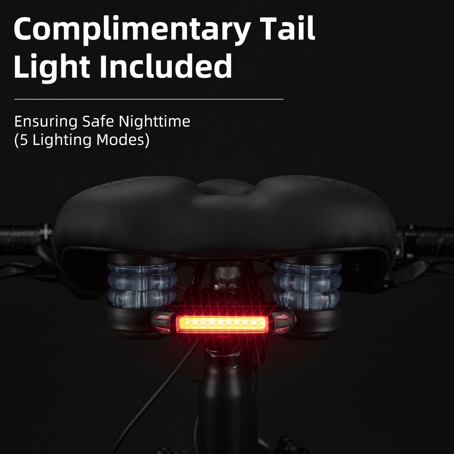 ROCKBROS Comfort Gel Bike Seat Breathable Waterproof Saddle Cruiser/Mountain/Fat Bikes - Triathlete Store