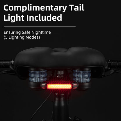 ROCKBROS Comfort Gel Bike Seat Breathable Waterproof Saddle Cruiser/Mountain/Fat Bikes - Triathlete Store