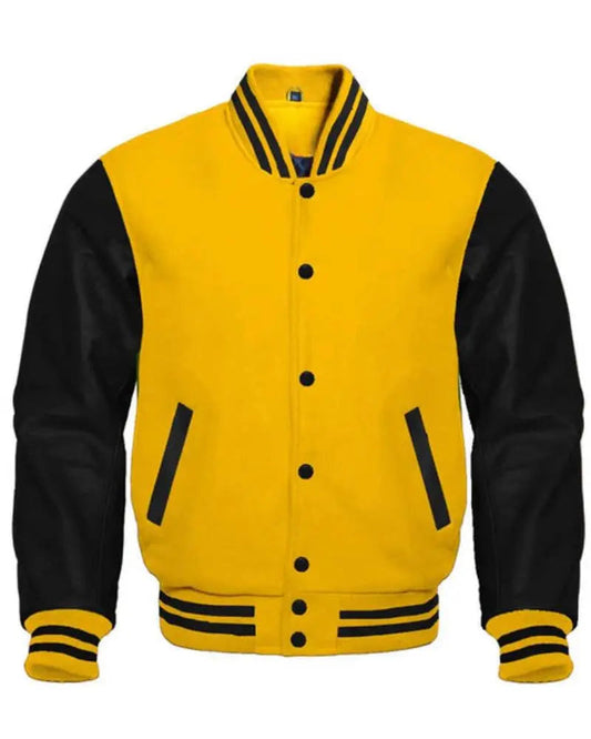 Black and Yellow Varsity Jacket