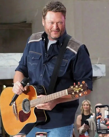 Blake Shelton NBC Today Citi Concert Western Shirt