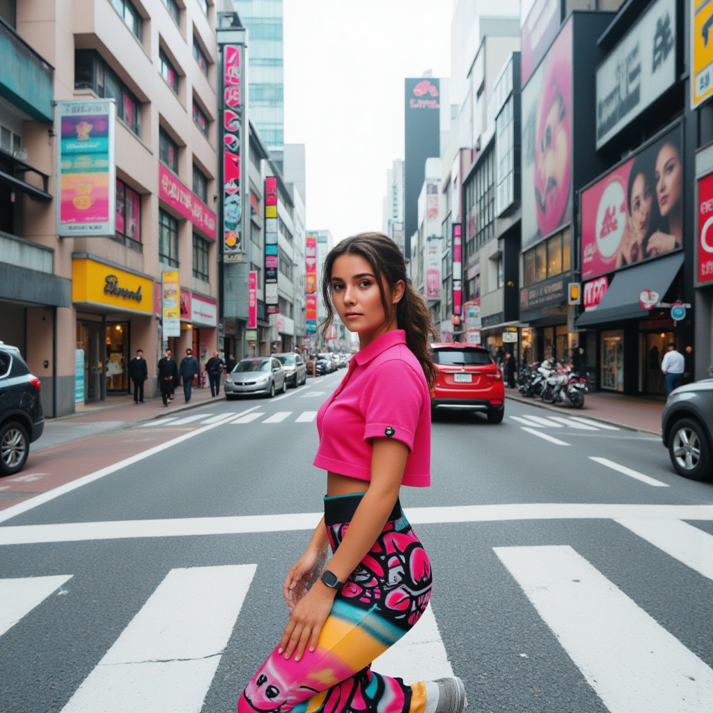 Blicky Kitty High Waist Flare leggings