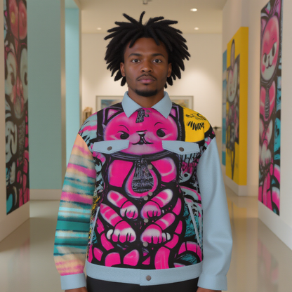 Blicky Kitty Unisex Cotton Canvas Jacket