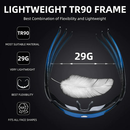 ROCKBROS Polarized Sports Sunglasses UV Protection Cycling Glasses