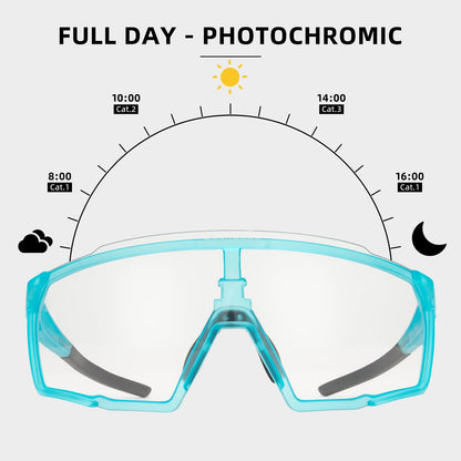 ROCKBROS Photochromic Sport Cycling Sunglasses for Men Women Lightweight UV Protection