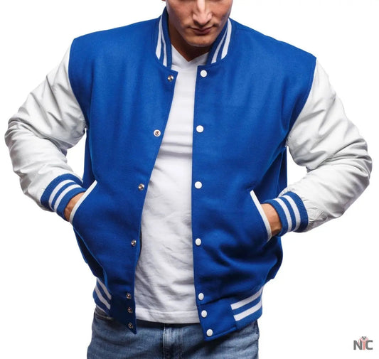 Blue And White Varsity Jacket