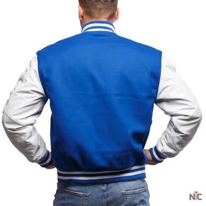 Blue And White Varsity Jacket