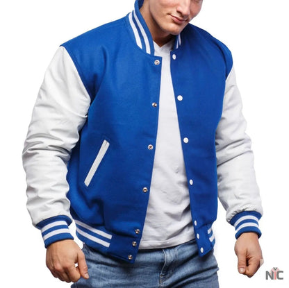 Blue And White Varsity Jacket