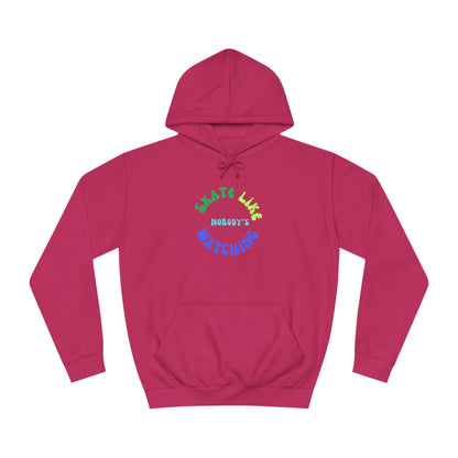 Blue/Green Skate Like Nobody's Watching Unisex Hoodie