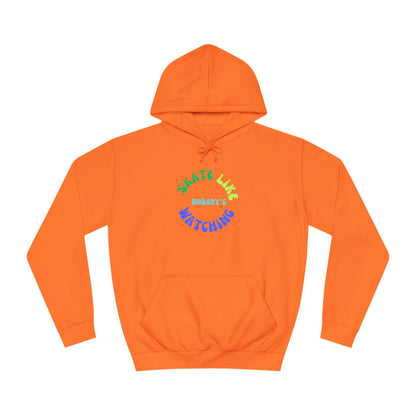 Blue/Green Skate Like Nobody's Watching Unisex Hoodie