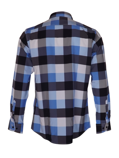 The Titan - Blue Pattern Long Sleeve
