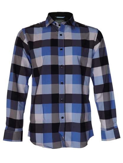 The Titan - Blue Pattern Long Sleeve