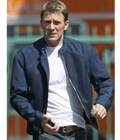 Blue Steve Rogers Captain America Jacket