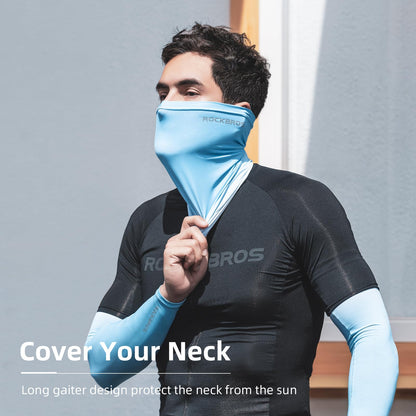 ROCKBROS Cooling Neck Gaiter Face Mask Fishing Scarf Face Cover for Men Women