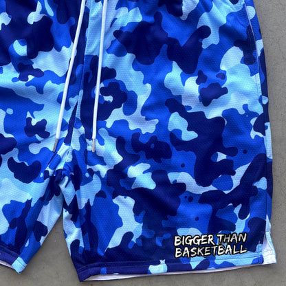 Hooper Camo - Shorts - Blue