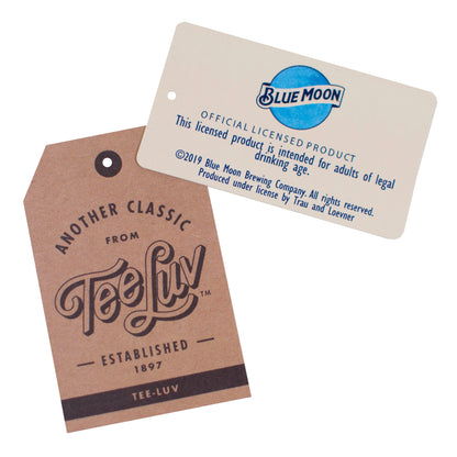 Blue Moon Gold Print Logo T-Shirt - Indigo