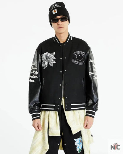 Bomber Awake NY x Carhartt WIP Black Teddy Jacket